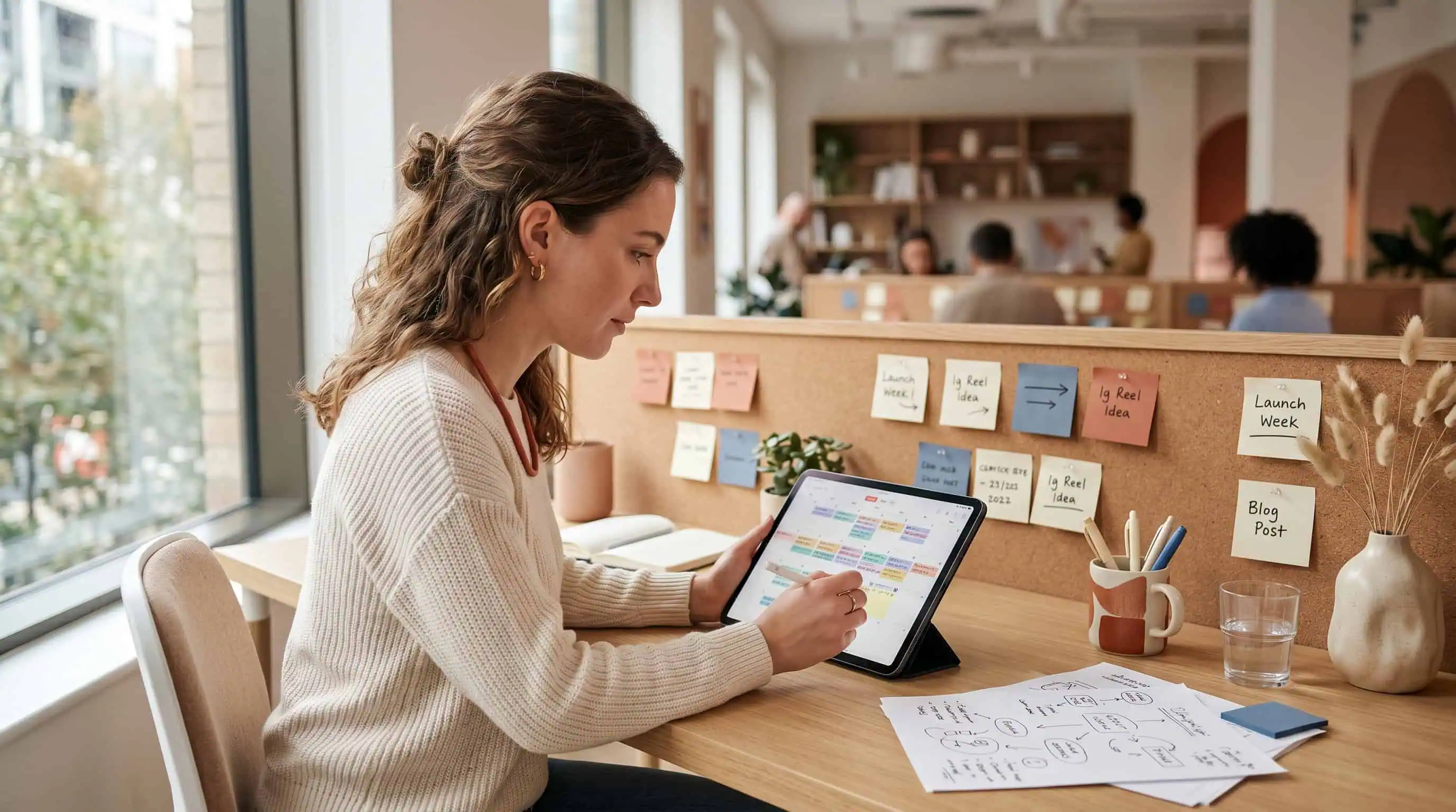 Plantillas de prompts para calendario de contenido en redes sociales y email