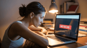Certificado SSL mostrando el candado de conexión segura HTTPS en el navegador de un e-commerce