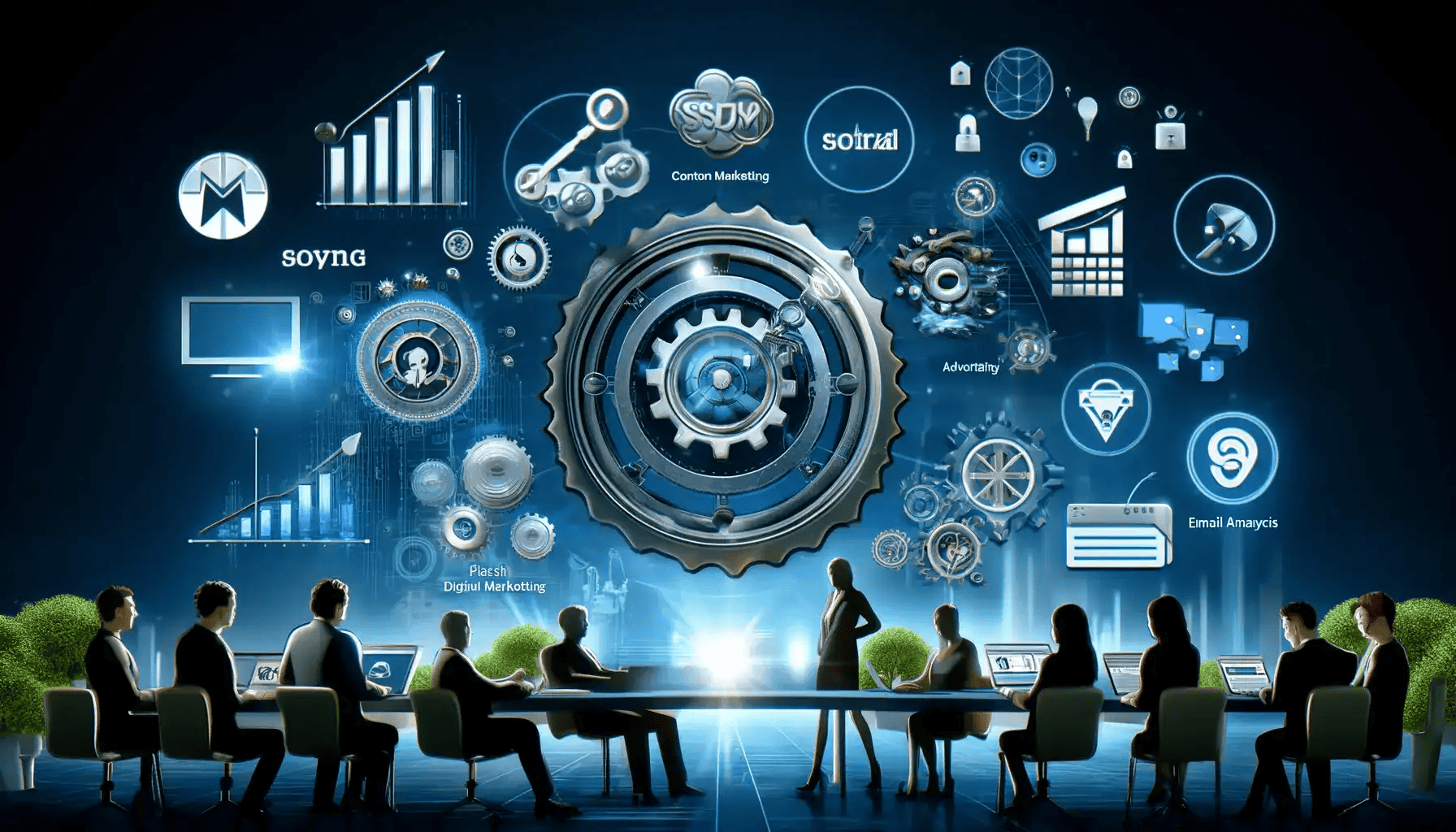 Estrategias de Marketing Digital: Cómo Potenciar tu Presencia en Línea 1 Presupuesto de marketing digital dividido en tres frascos con la regla 70/20/10