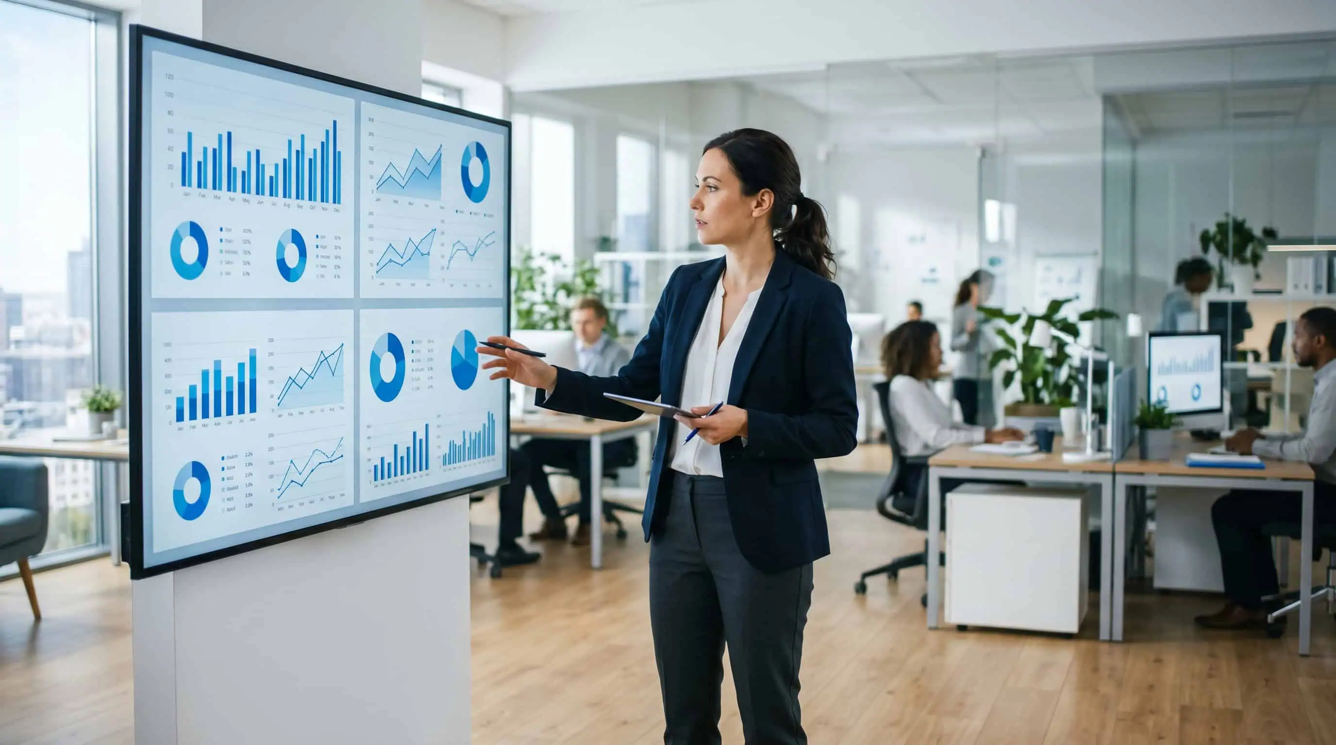 Medición y Análisis de Resultados Digitales: Claves para el Éxito Empresarial en la Era Digital 2 dashboard de marketing con bloques de adquisición conversión y comparación de canales