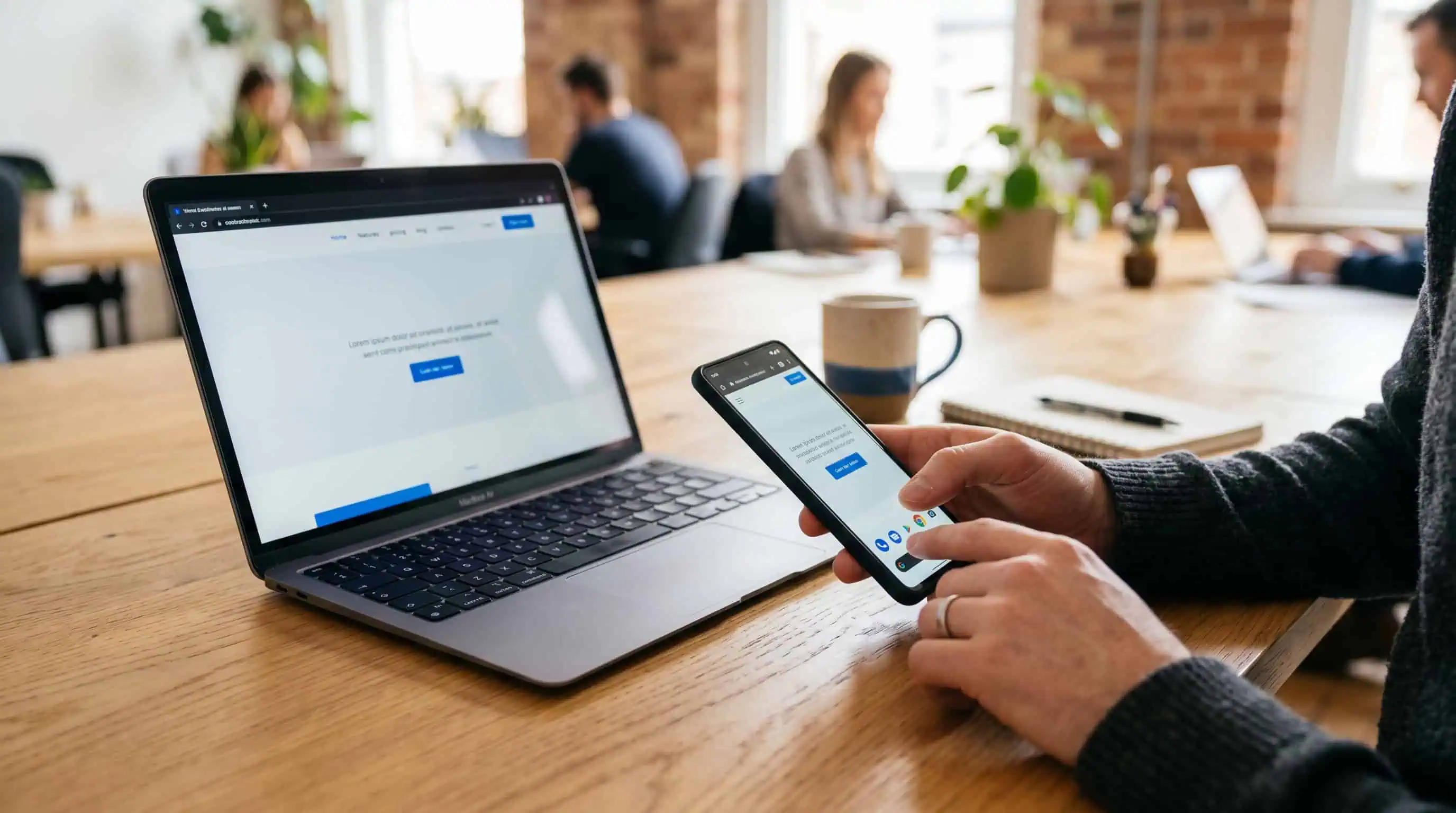 Sitio web de PyME optimizado para móvil y velocidad de carga
