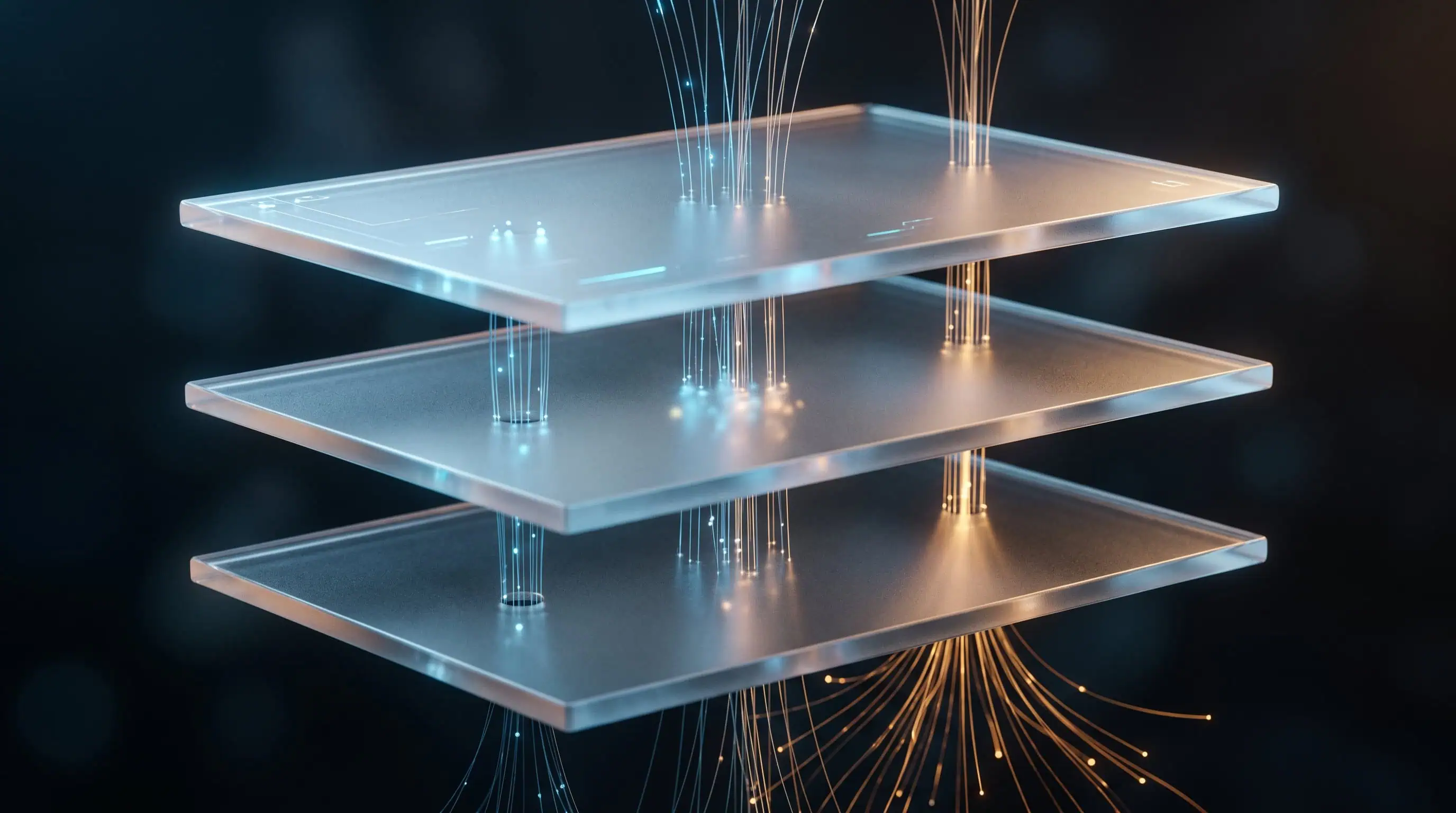 Arquitectura en tres capas de un sistema de marketing con inteligencia artificial
