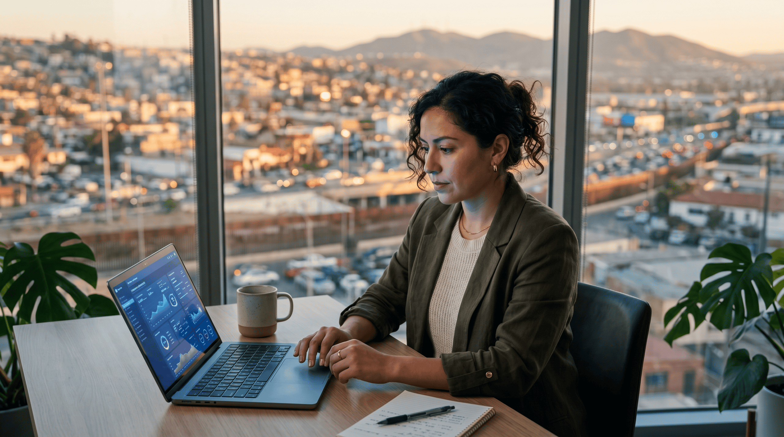 post-939-cover Errores al implementar chatbots: dueña de negocio revisando el desempeño de un chatbot