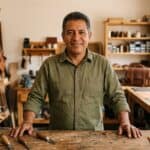 Artesano mexicano en su taller representando la esencia única de un negocio que la IA no reemplaza