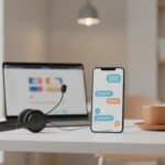 Chatbot con IA atendiendo a un cliente en el celular de un negocio en Tijuana