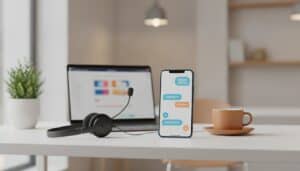 Chatbot con IA atendiendo a un cliente en el celular de un negocio en Tijuana
